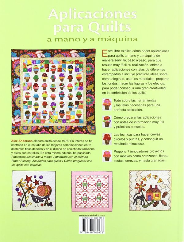 LIBRO APLICACIONES PARA QUILTS A MANO Y A MAQ. - Imagen 2